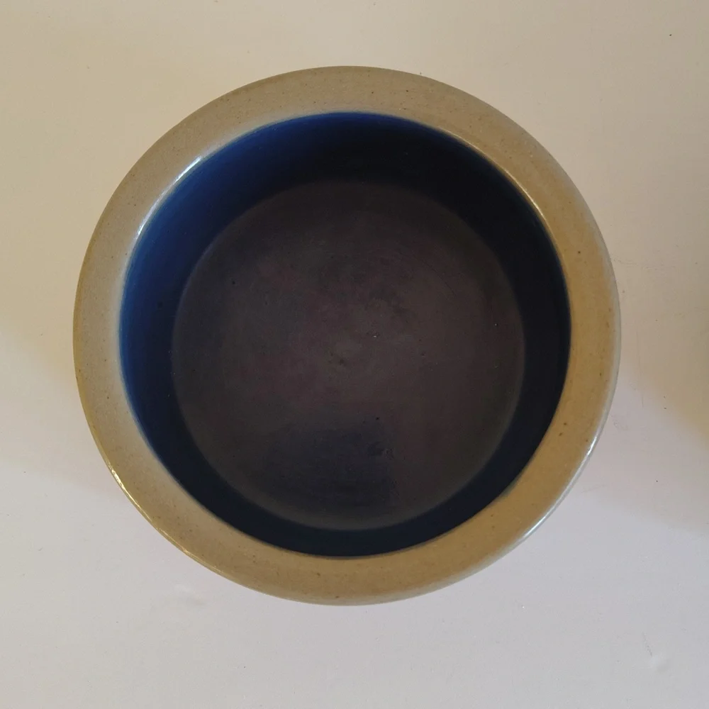 Bretby Pottery Stoneware Pet Bowls Large One Is 7.5x2.5 Small One Is 5.5x2.5
